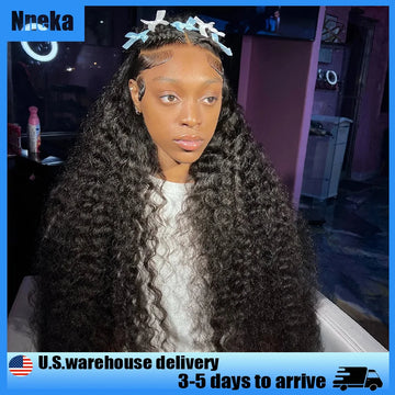 Nneka Glueless Wigs 4x4 Lace Frontal Curly Human Hair Wig Deep Wave Lace Front Wig 13x6 Water Wave Lace Front Wig Wear And Go