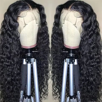 13x6 HD Front Wigs Transparent Lace Deep Body Wave46 long inches  Human Hair 200 Density  in Brazilian human hair For Women hair